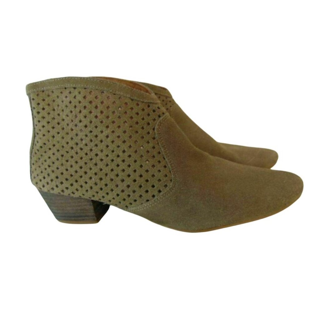 SixtySeven Sofia Tan Suede Ankle Boots Booties US 10 EUR 41 Zip Sixty Seven